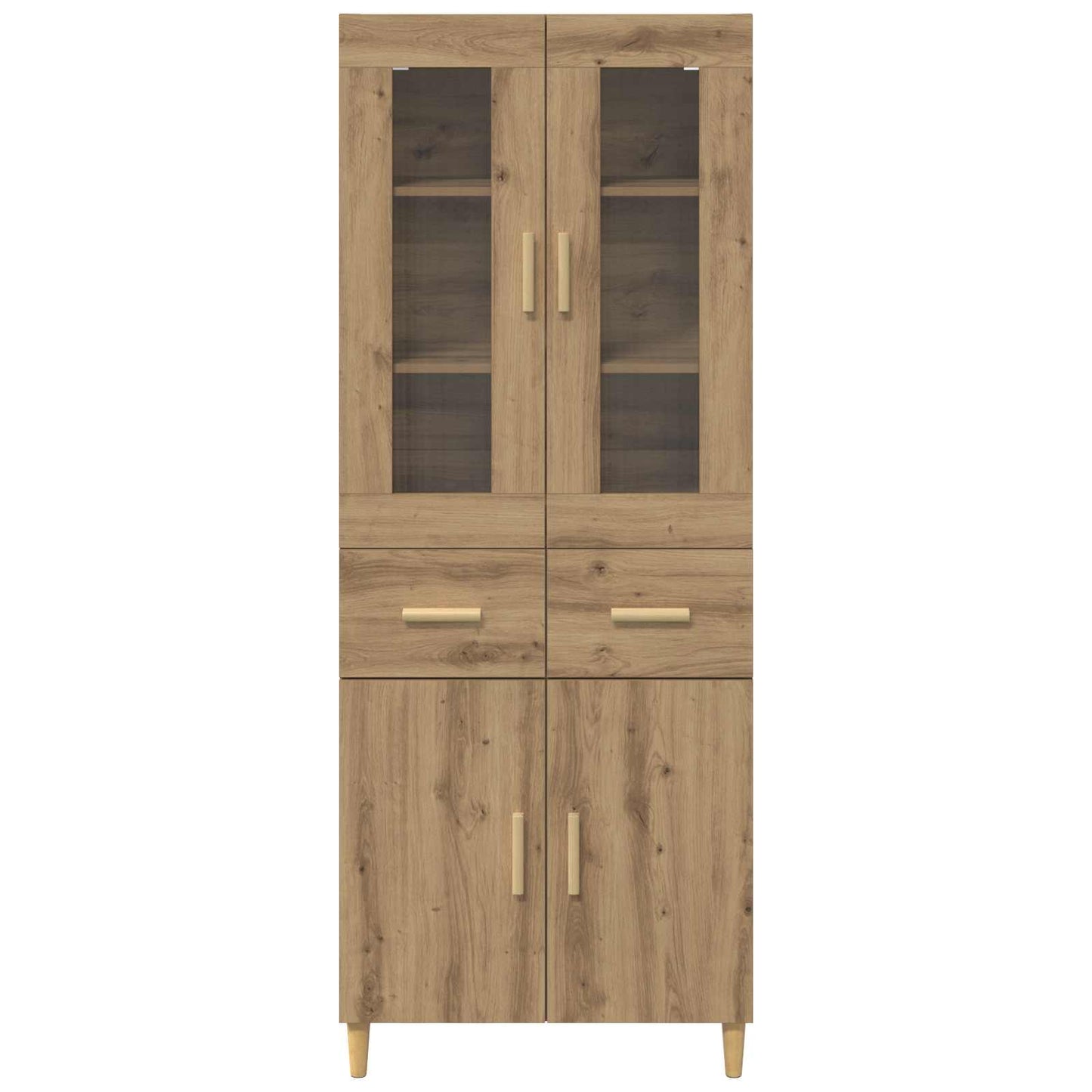 vidaXL Highboard Artisan Oak 69,5 x 34 x 180 εκ. Επεξεργασμένο ξύλο