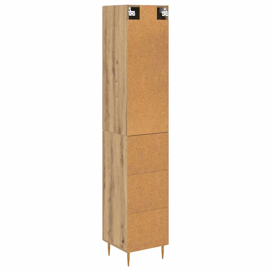 vidaXL Highboard 2 pcs Artisan Oak Επεξεργασμένο ξύλο