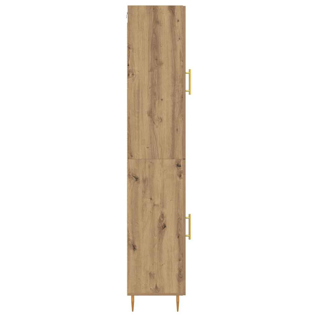 vidaXL Highboard 2 pcs Artisan Oak Επεξεργασμένο ξύλο