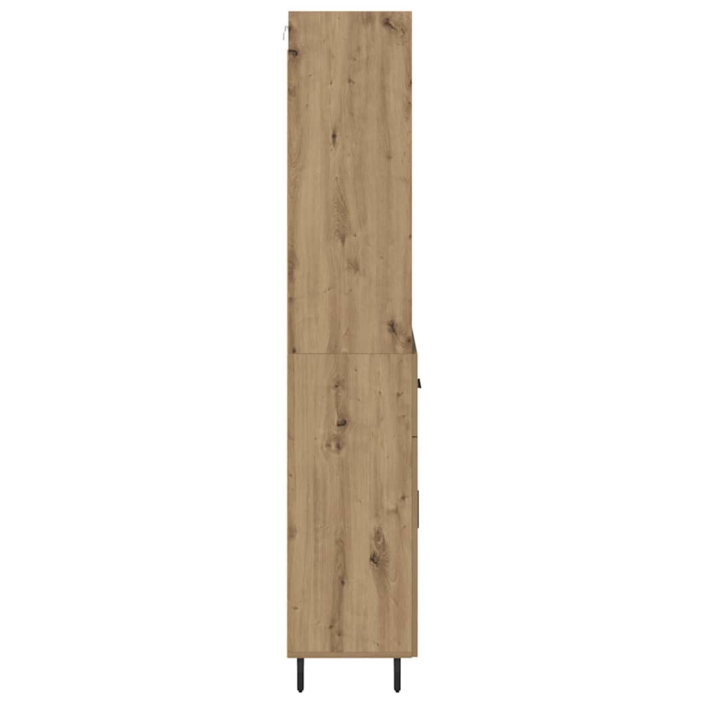 vidaXL Highboard με συρτάρι Artisan Oak 69,5 x 34 x 180 εκ.
