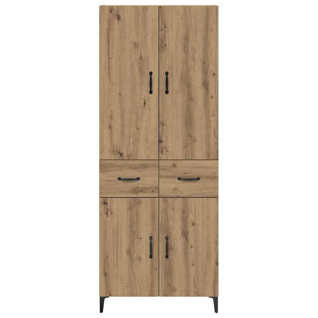 vidaXL Highboard Artisan Oak 69,5 x 34 x 180 εκ. Επεξεργασμένο ξύλο