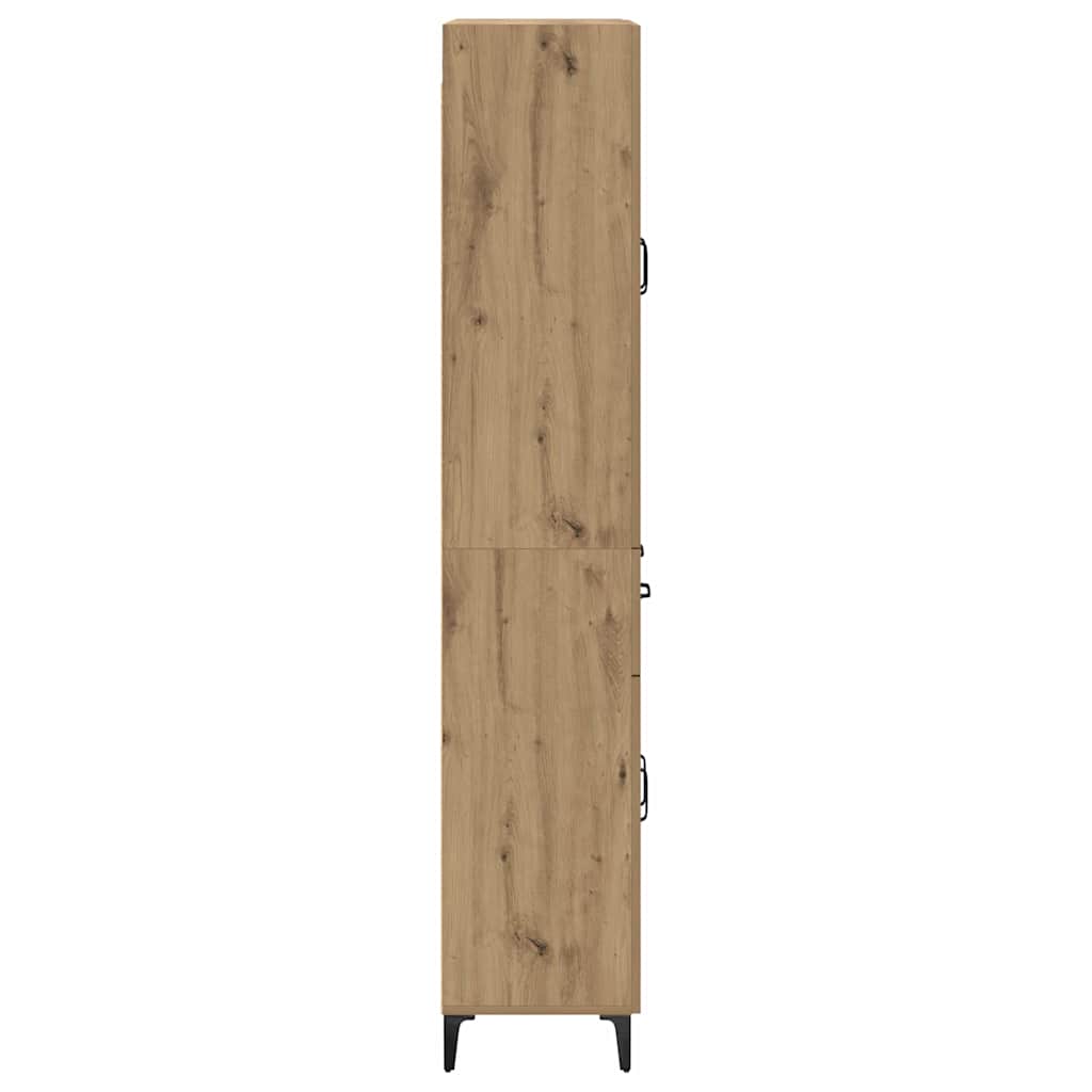 vidaXL Highboard Artisan Oak 69,5 x 34 x 180 εκ. Επεξεργασμένο ξύλο