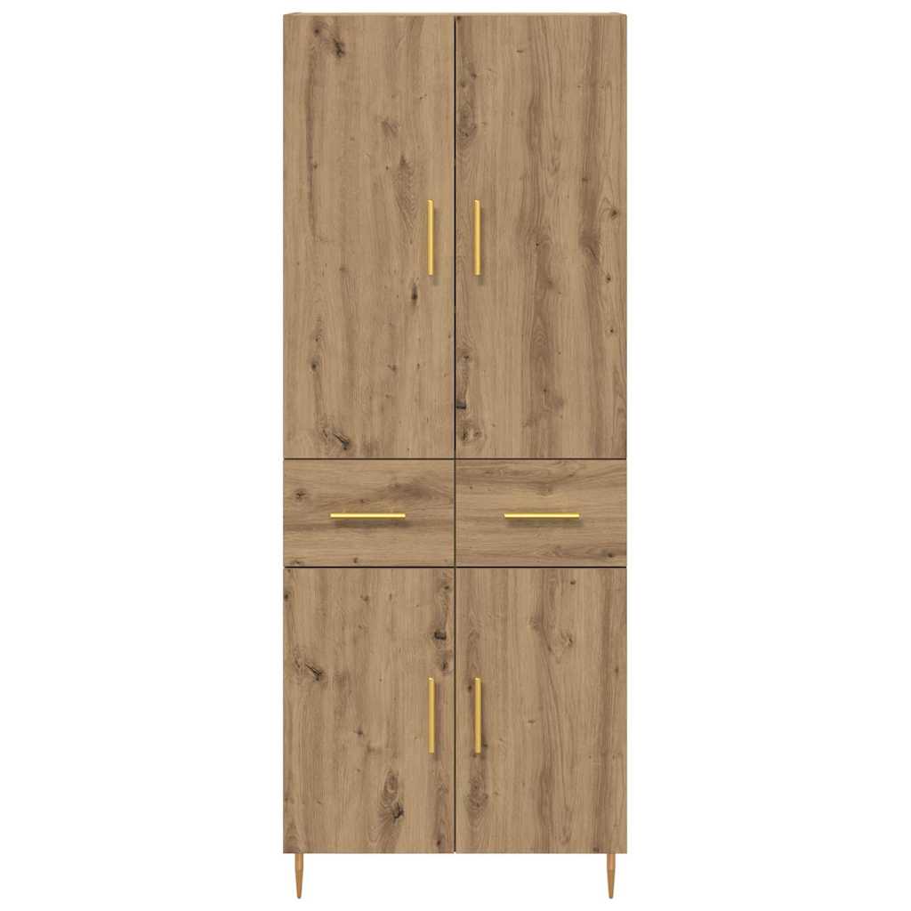 vidaXL Highboard Artisan Oak 69,5 x 34 x 180 εκ. Επεξεργασμένο ξύλο
