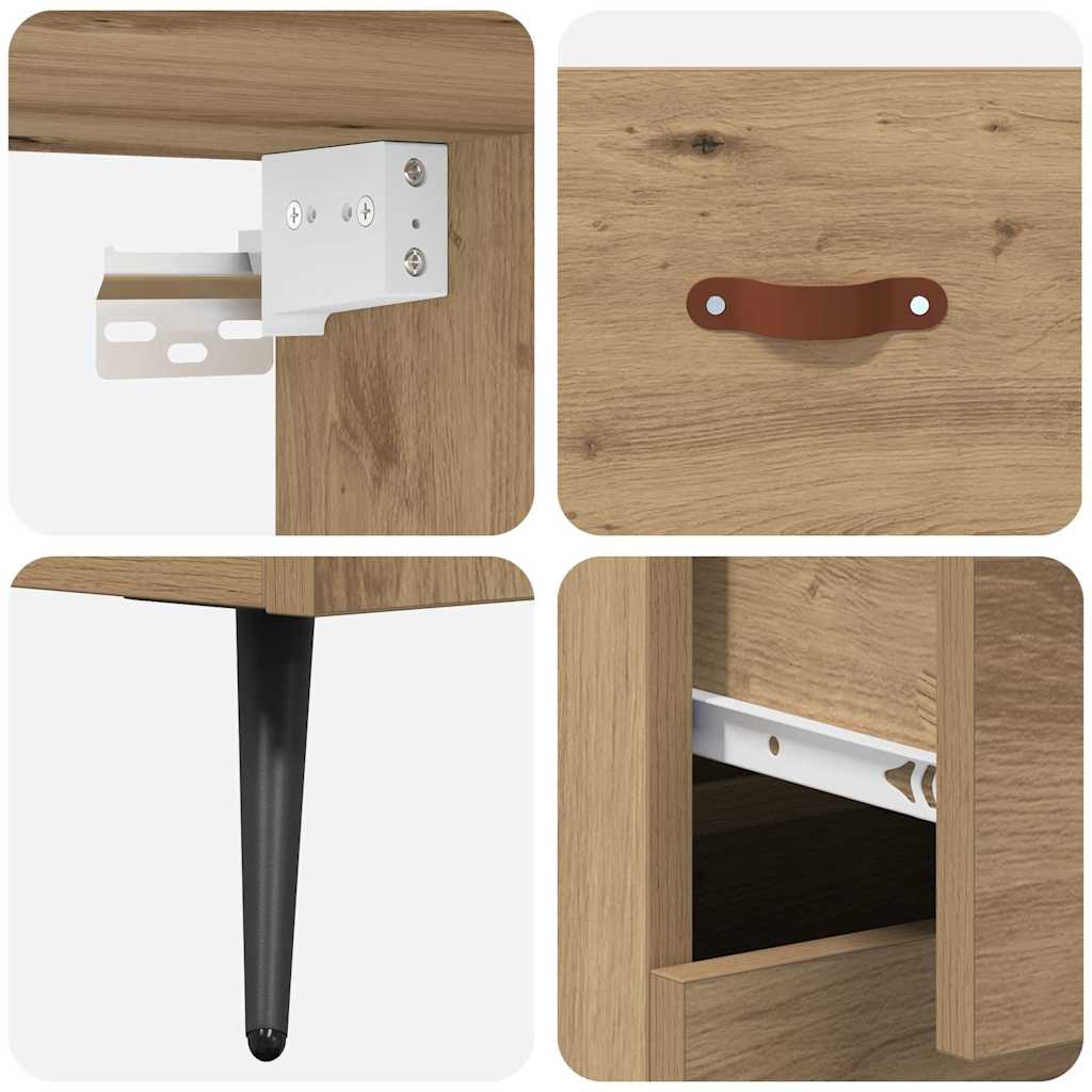 vidaXL Highboard Artisan Oak 69,5 x 34 x 180 εκ. Επεξεργασμένο ξύλο