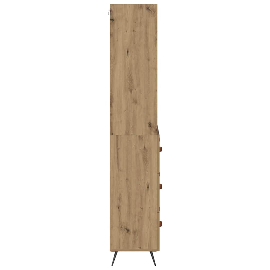 vidaXL Highboard Artisan Oak 69,5 x 34 x 180 εκ. Επεξεργασμένο ξύλο