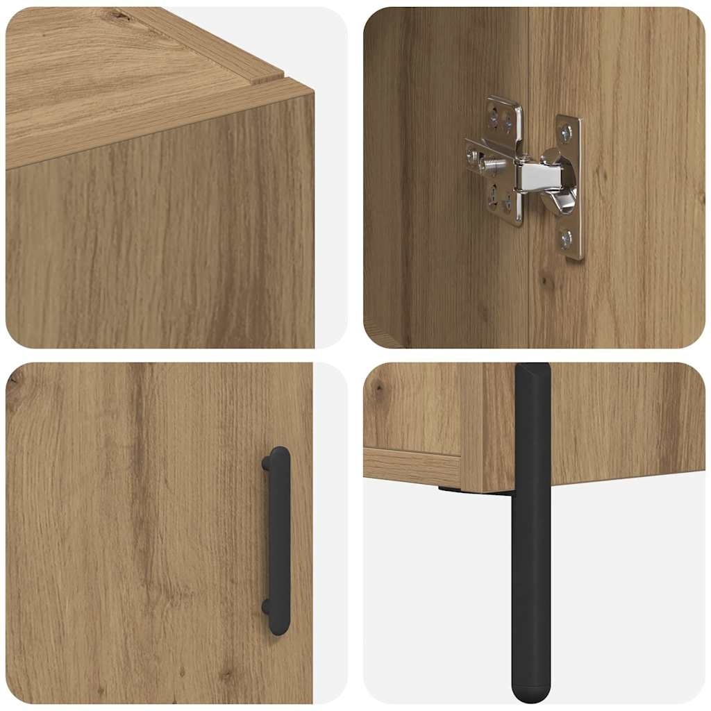 vidaXL Highboard Artisan Oak 69,5 x 34 x 180 εκ. Επεξεργασμένο ξύλο