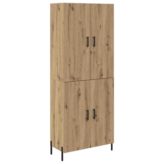 vidaXL Highboard Artisan Oak 69,5 x 34 x 180 εκ. Επεξεργασμένο ξύλο