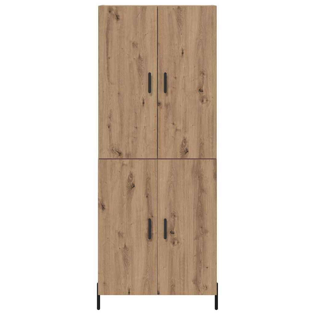 vidaXL Highboard Artisan Oak 69,5 x 34 x 180 εκ. Επεξεργασμένο ξύλο