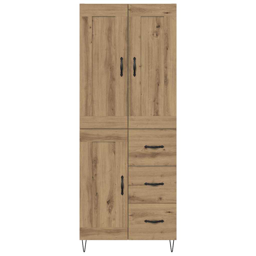 vidaXL Highboard Artisan Oak 69,5 x 34 x 180 εκ. Επεξεργασμένο ξύλο