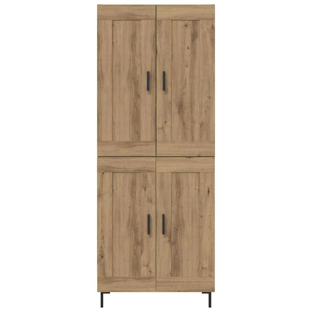 vidaXL Highboard 2 pcs Artisan Oak Επεξεργασμένο ξύλο