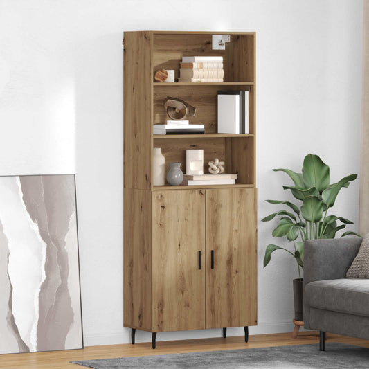 vidaXL Highboard Artisan Oak 69,5 x 34 x 180 εκ.