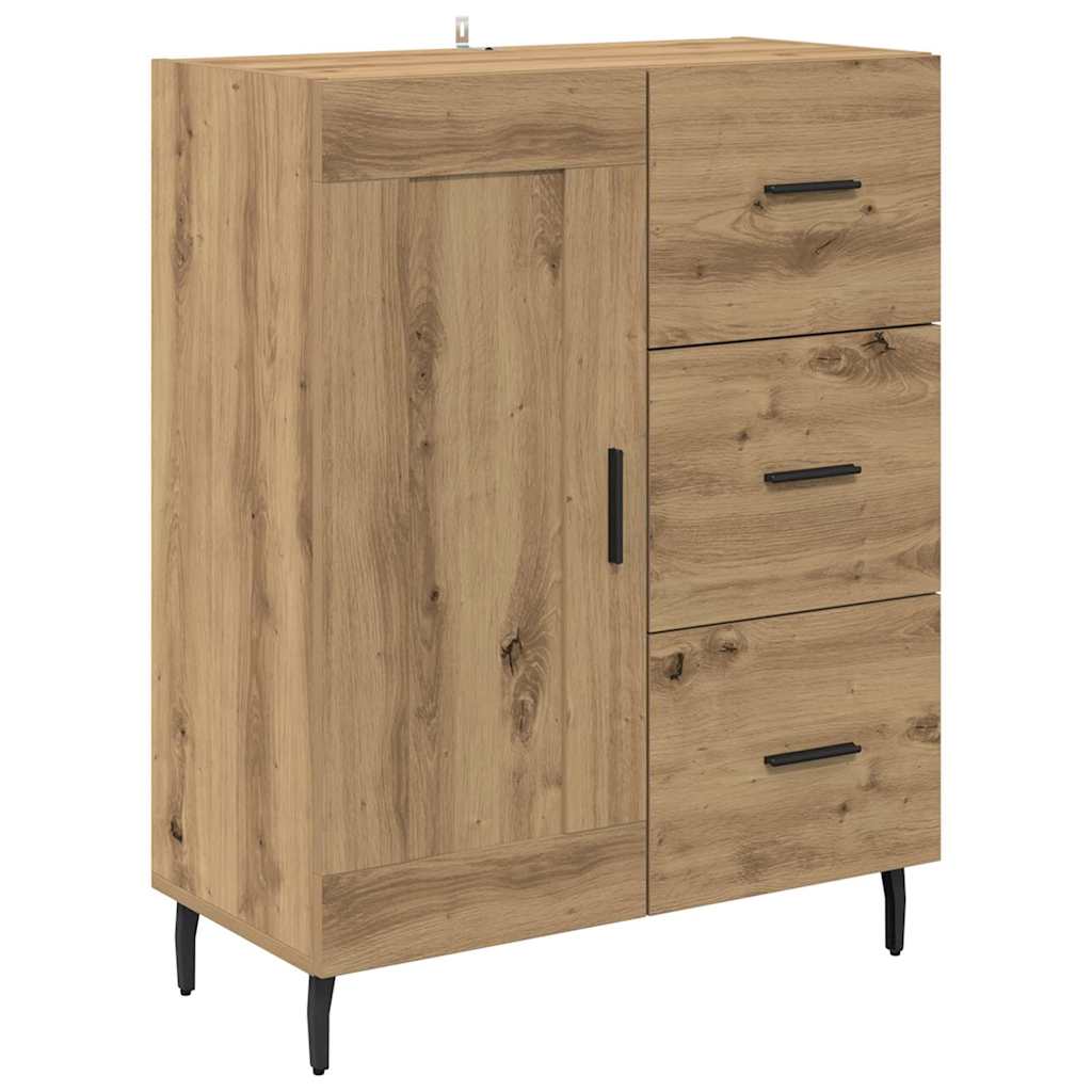 vidaXL Highboard με συρτάρι Artisan Oak 69,5 x 34 x 180 εκ.
