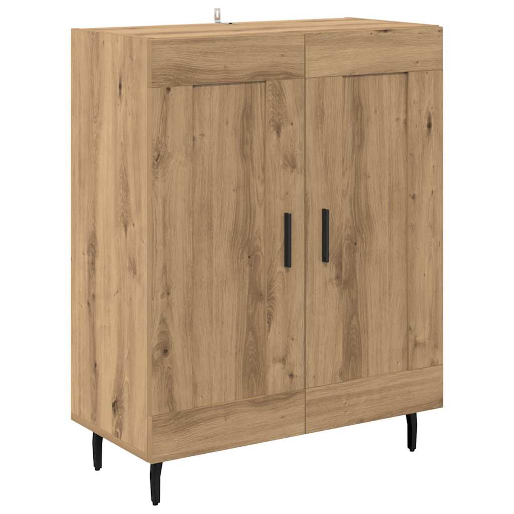 vidaXL Highboard 2 pcs Artisan Oak Σύνθετο Ξύλο και Γυαλί