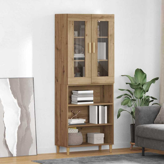 vidaXL Highboard Artisan Oak 69,5 x 34 x 180 εκ.