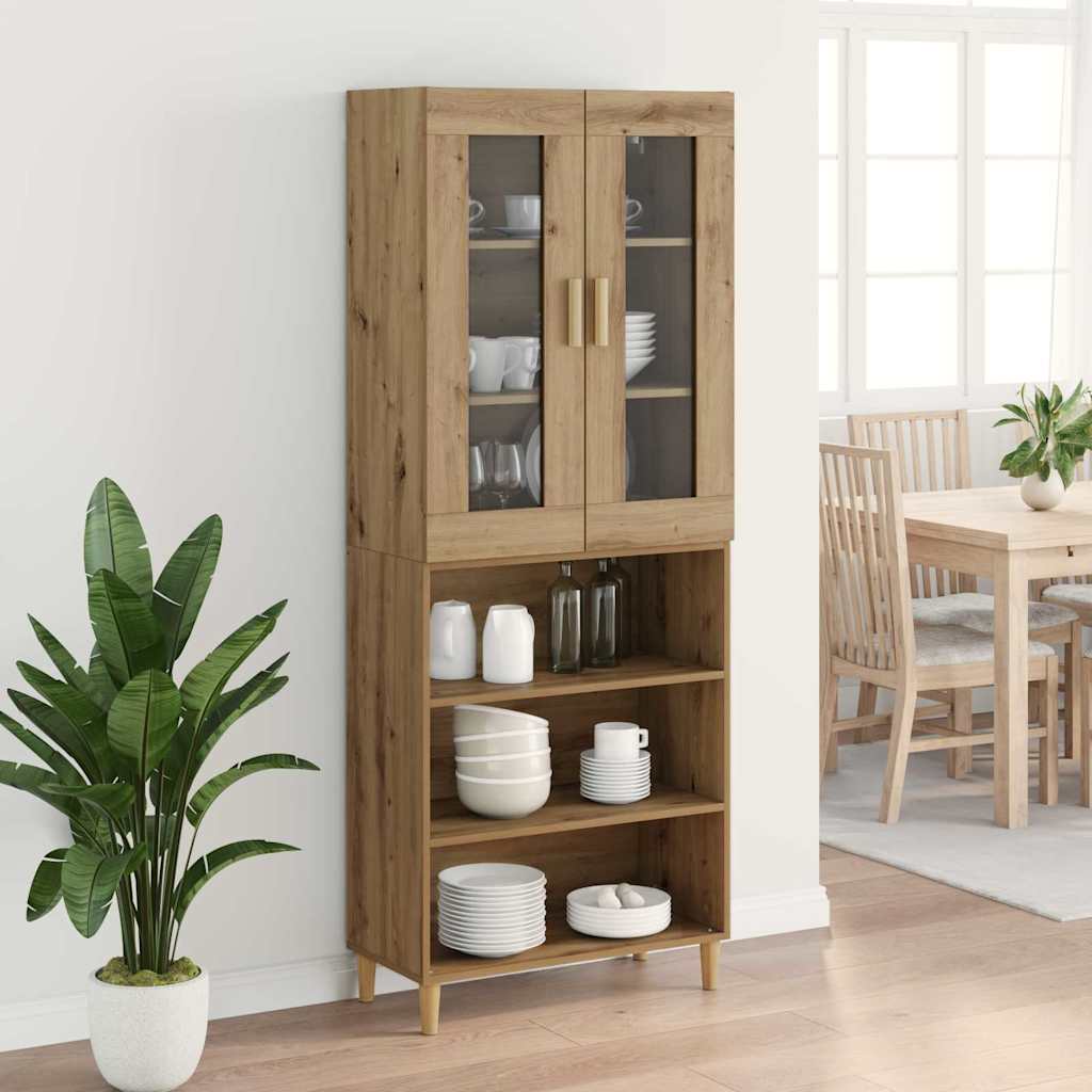 vidaXL Highboard Artisan Oak 69,5 x 34 x 180 εκ.