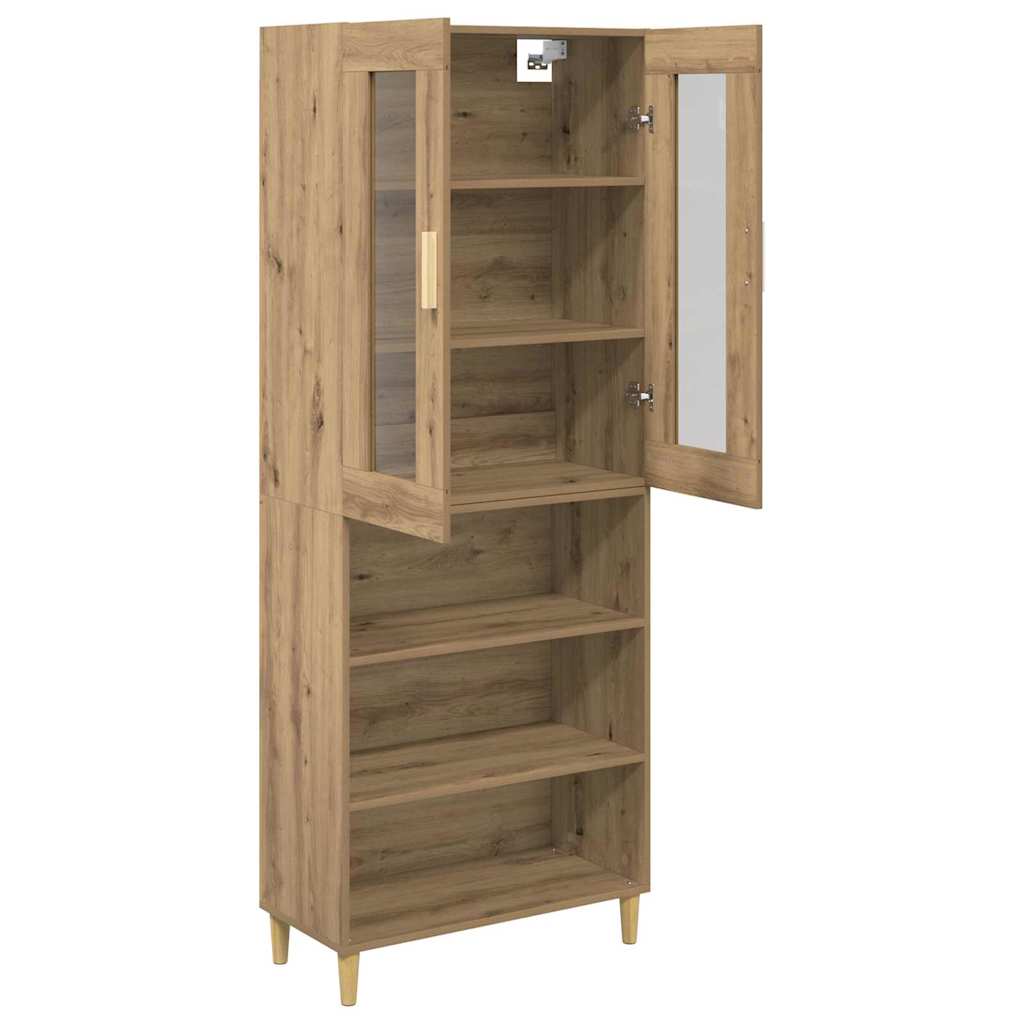 vidaXL Highboard Artisan Oak 69,5 x 34 x 180 εκ.