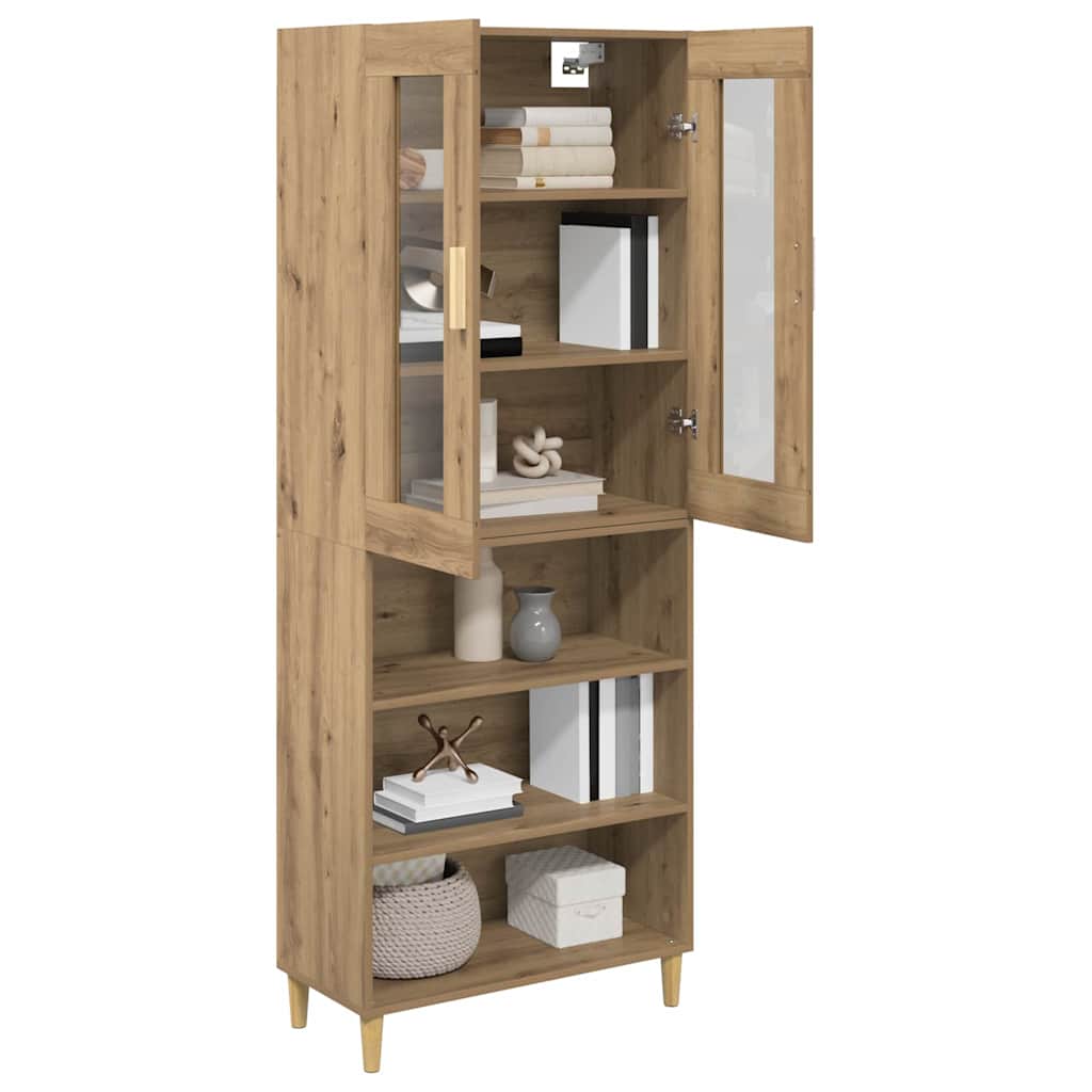 vidaXL Highboard Artisan Oak 69,5 x 34 x 180 εκ.
