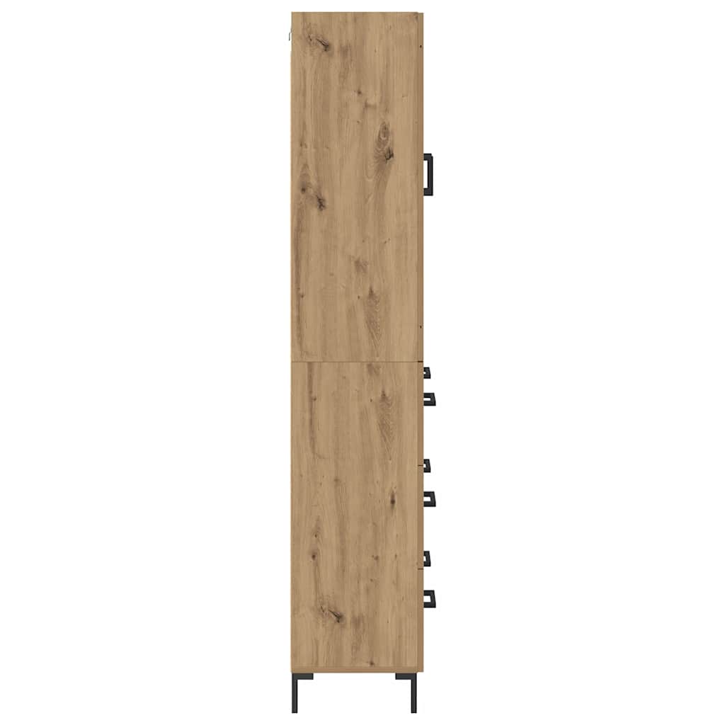 vidaXL Highboard Επιτοίχιο 2 pcs Artisan Oak 69,5 x 34 x 180 εκ.