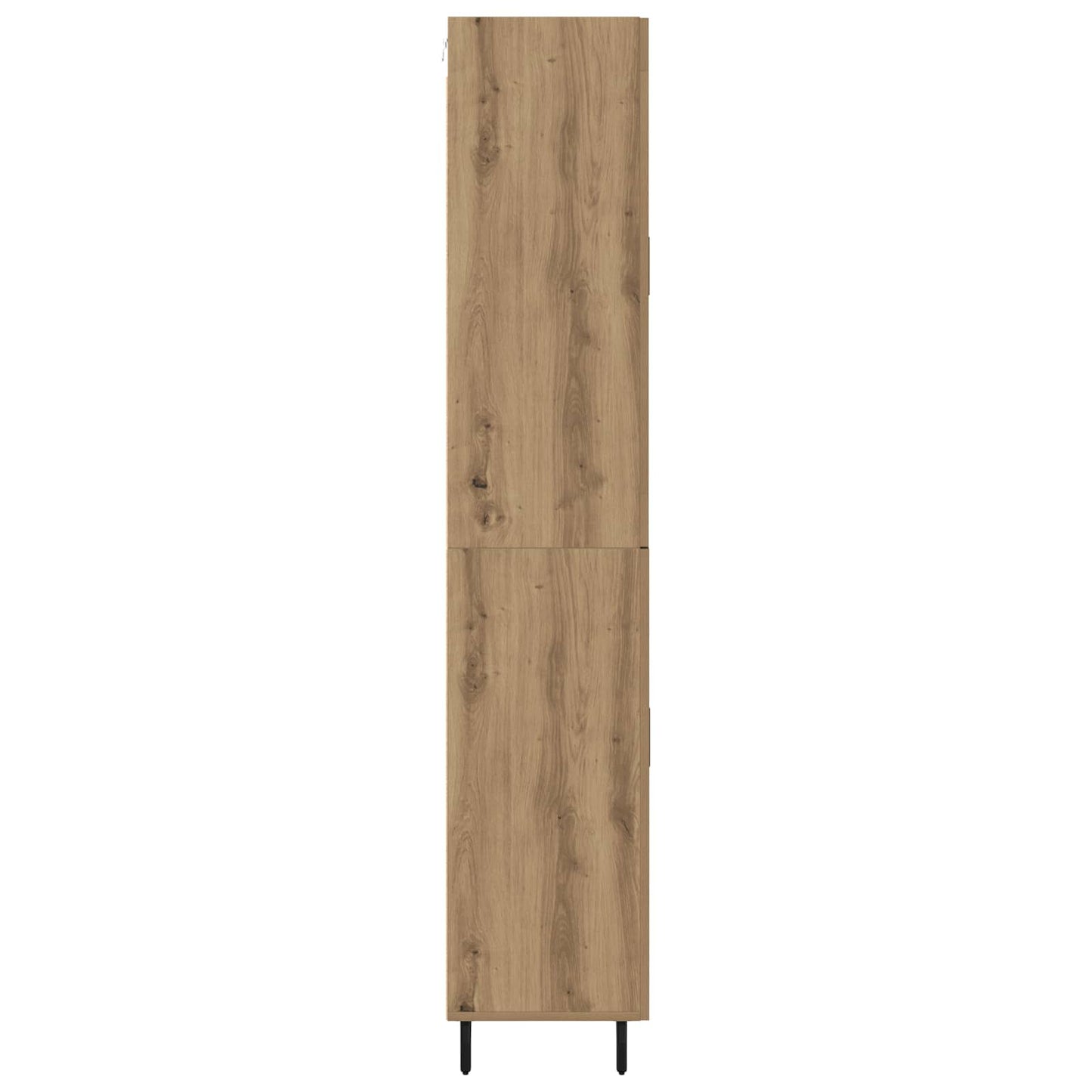 vidaXL Highboard με συρτάρι 2 pcs Artisan Oak Σύνθετο Ξύλο και Γυαλί