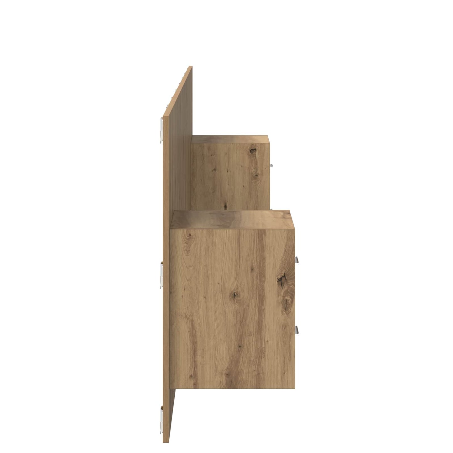 vidaXL Κεφαλή κρεβατιού με κομοδίνο με συρτάρι 3 pcs Artisan Oak