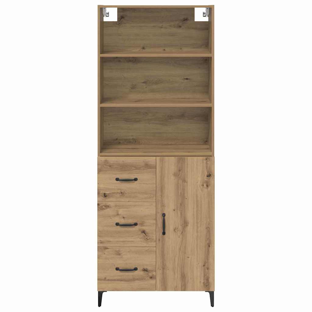 vidaXL Highboard Artisan Oak 69,5 x 34 x 180 εκ. Επεξεργασμένο ξύλο