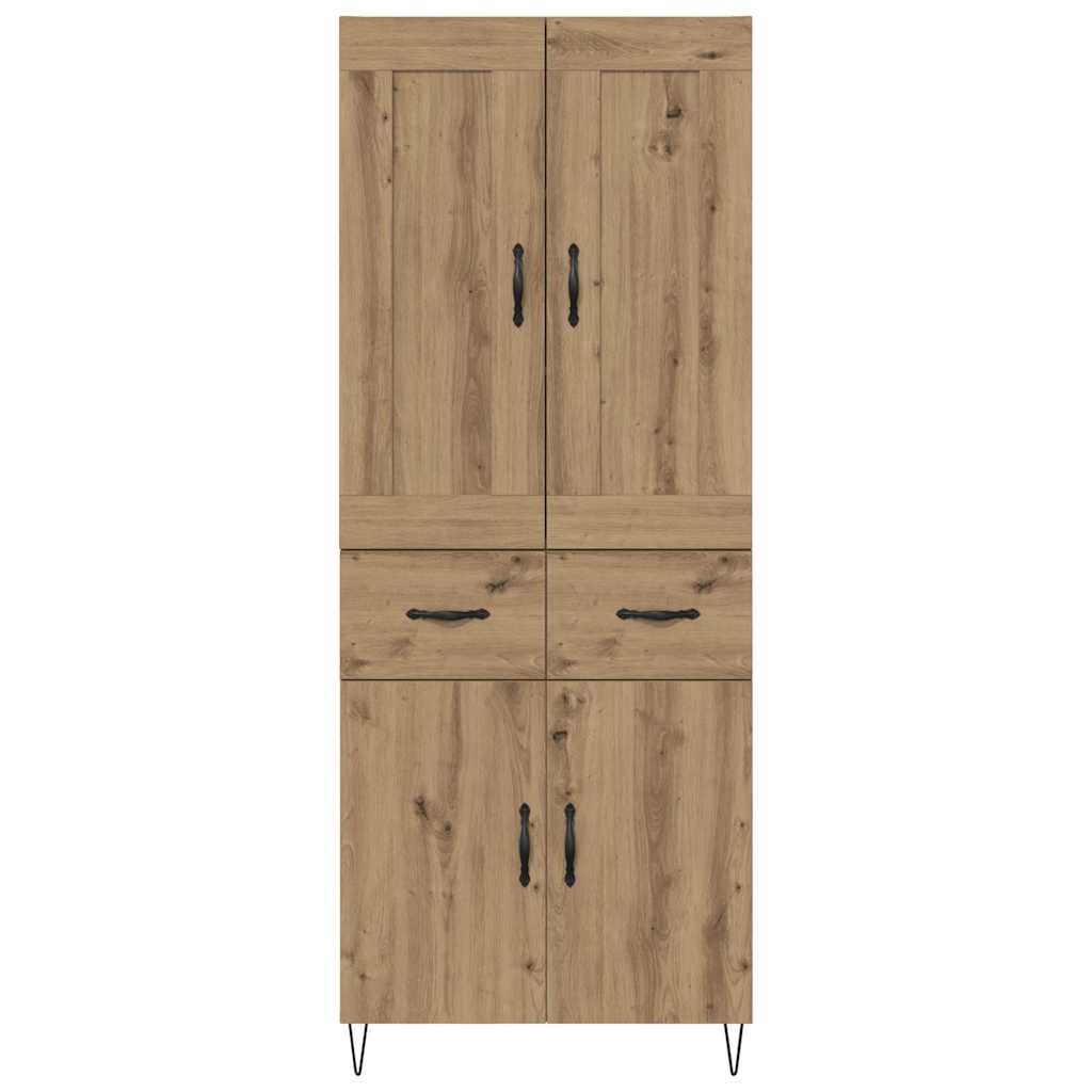vidaXL Highboard Artisan Oak 69,5 x 34 x 180 εκ. Επεξεργασμένο ξύλο