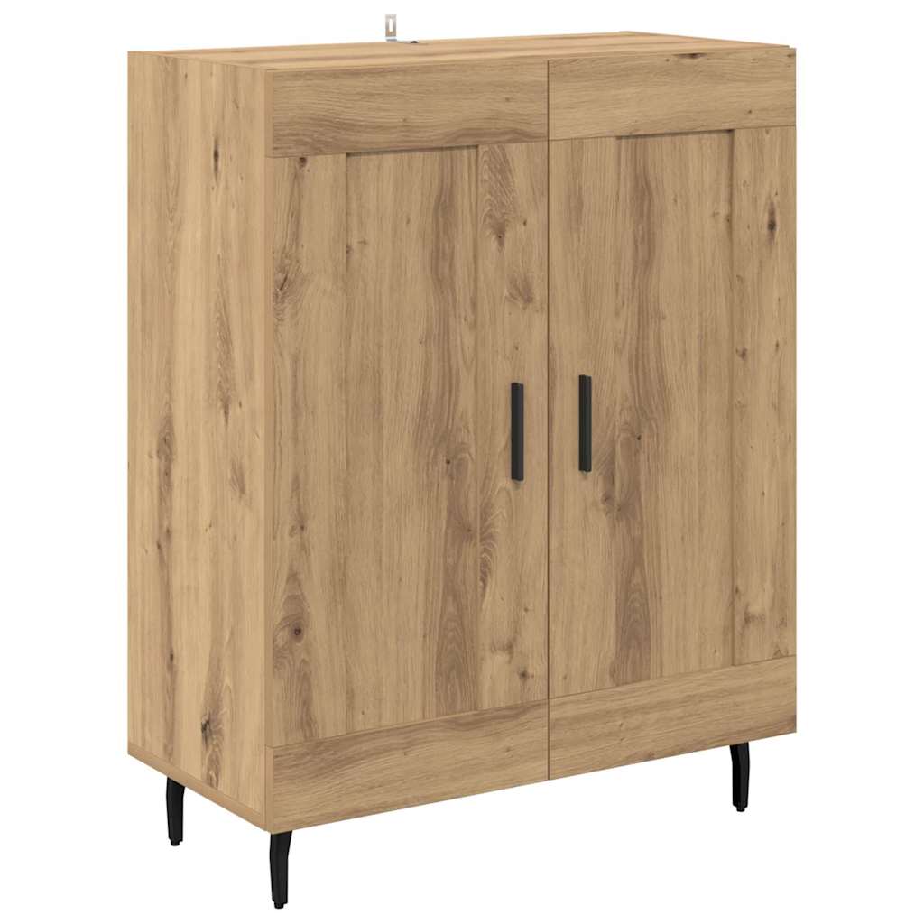 vidaXL Highboard 2 pcs Artisan Oak Σύνθετο Ξύλο και Γυαλί