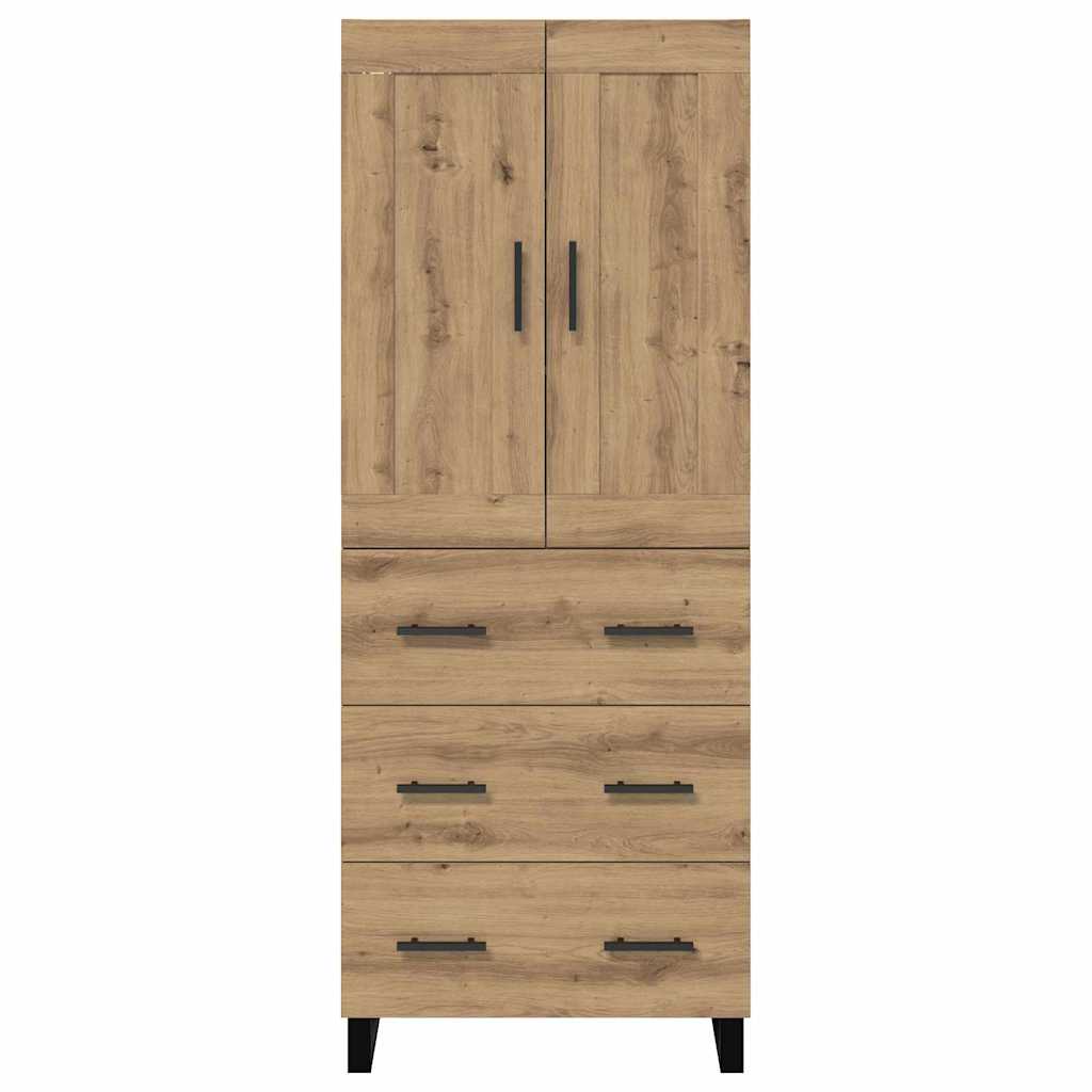 vidaXL Highboard Artisan Oak 69,5 x 34 x 180 εκ. Επεξεργασμένο ξύλο