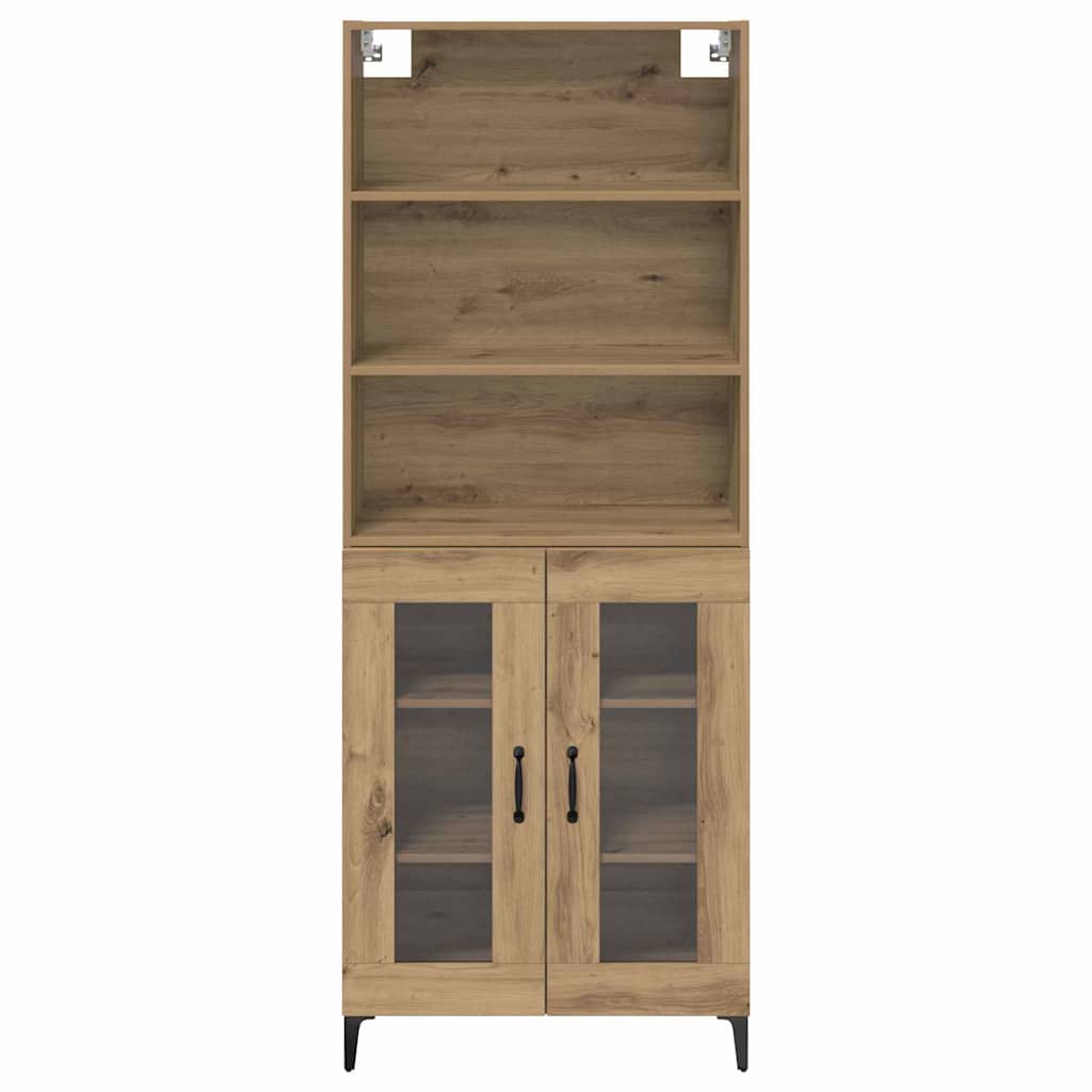 vidaXL Highboard Artisan Oak 69,5 x 34 x 180 εκ. Επεξεργασμένο ξύλο