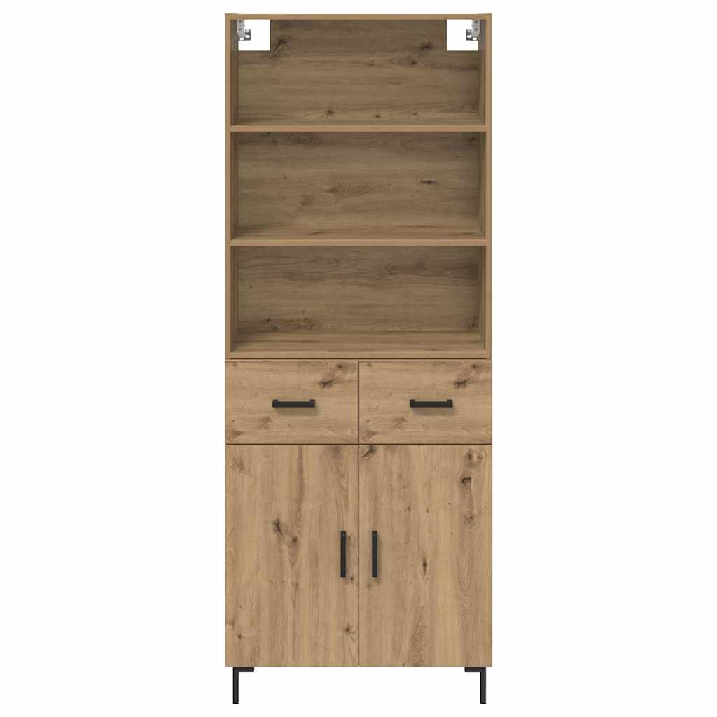 vidaXL Highboard Artisan Oak 69,5 x 34 x 180 εκ. Επεξεργασμένο ξύλο