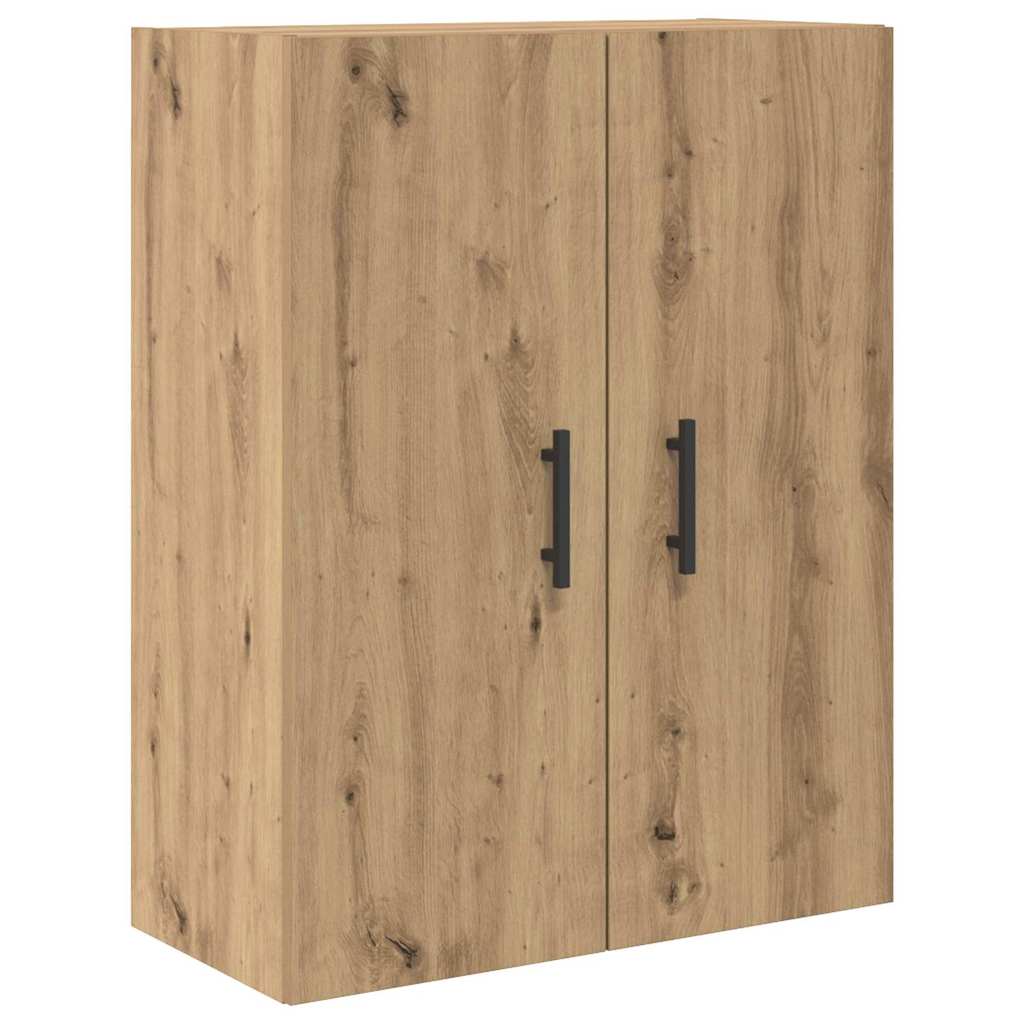 vidaXL Highboard με συρτάρι 2 pcs Artisan Oak Σύνθετο Ξύλο και Γυαλί