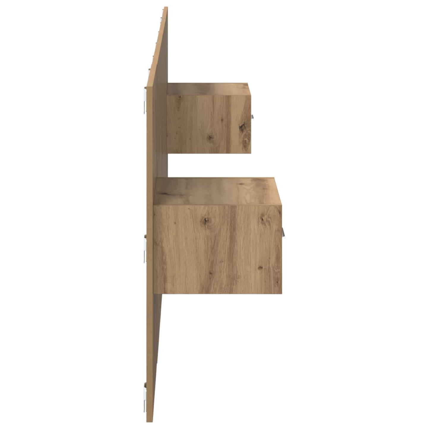 vidaXL Κεφαλή κρεβατιού με κομοδίνο με συρτάρι 3 pcs Artisan Oak