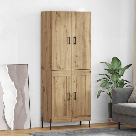 vidaXL Highboard Artisan Oak 69,5 x 34 x 180 εκ. Επεξεργασμένο ξύλο