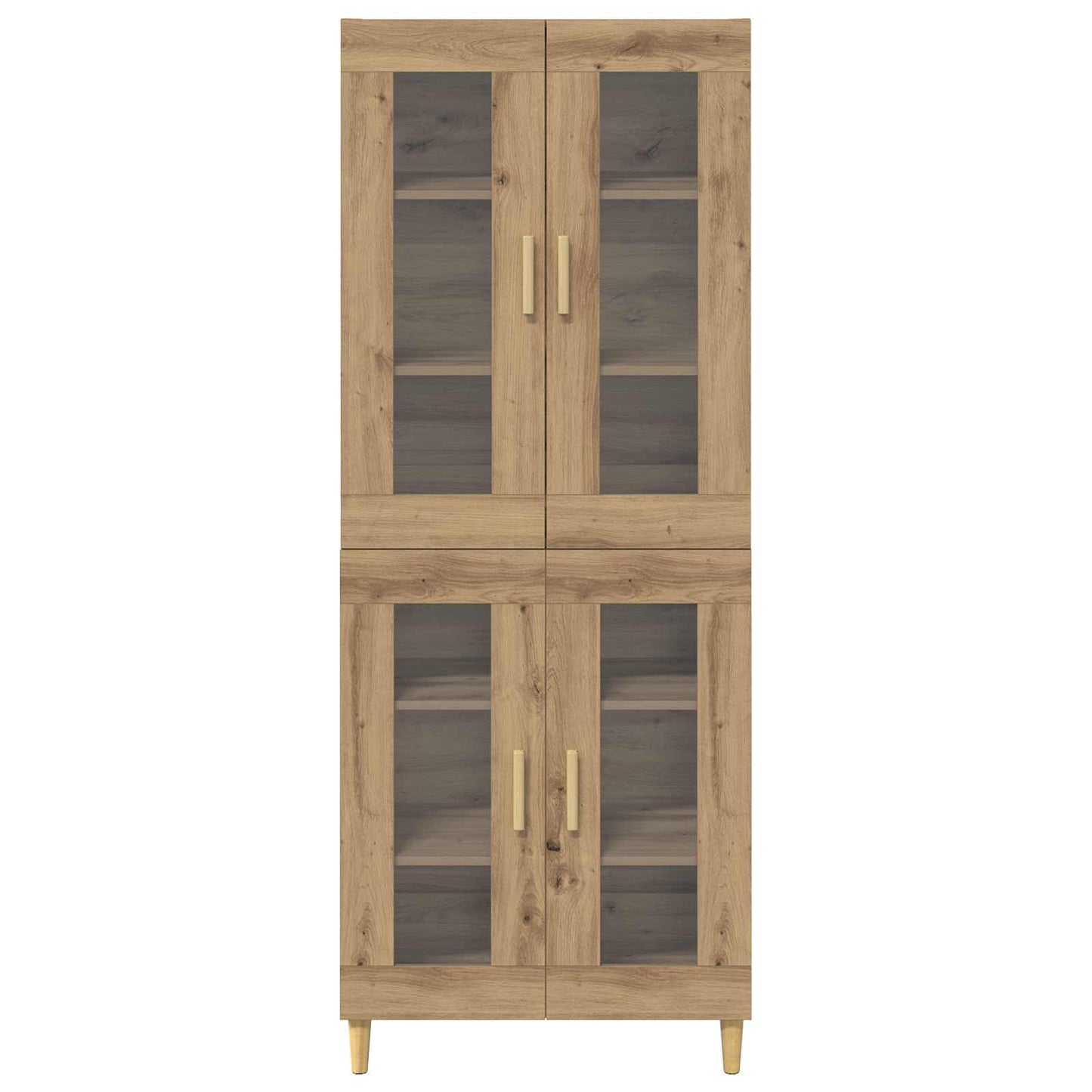 vidaXL Highboard Artisan Oak 69,5 x 34 x 180 εκ. Επεξεργασμένο ξύλο