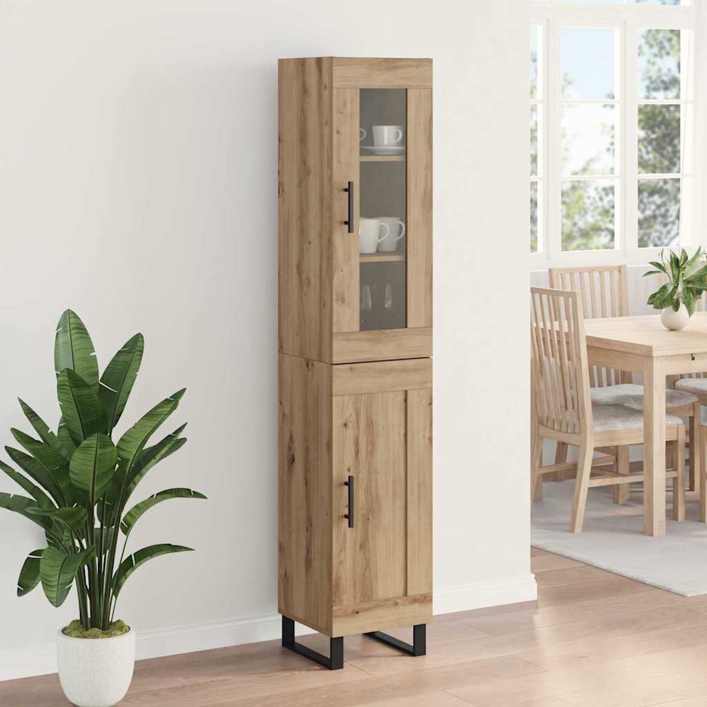 vidaXL Highboard Artisan Oak 69,5 x 34 x 180 εκ. Επεξεργασμένο ξύλο