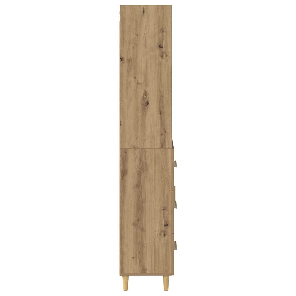 vidaXL Highboard Artisan Oak 69,5 x 32,5 x 180 εκ Επεξεργασμένο ξύλο