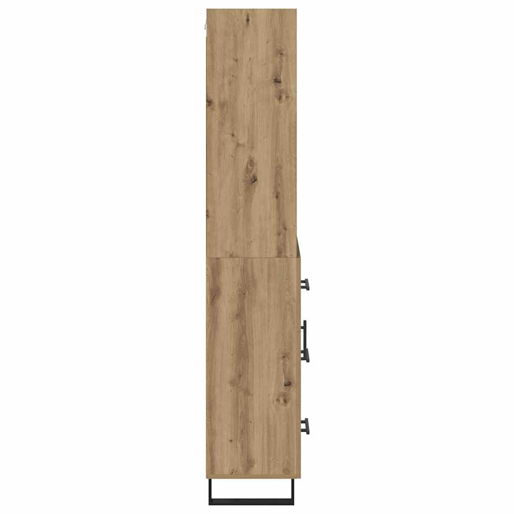 vidaXL Highboard Artisan Oak 69,5 x 34 x 180 εκ. Επεξεργασμένο ξύλο