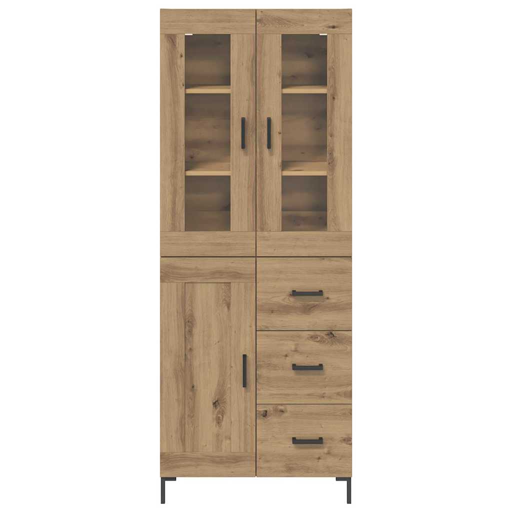 vidaXL Highboard Επιτοίχιο 2 pcs Artisan Oak 69,5 x 34 x 180 εκ.