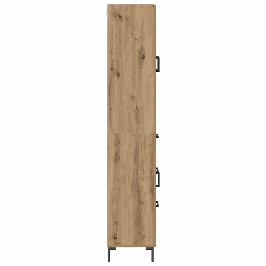 vidaXL Highboard Επιτοίχιο 2 pcs Artisan Oak 69,5 x 34 x 180 εκ.