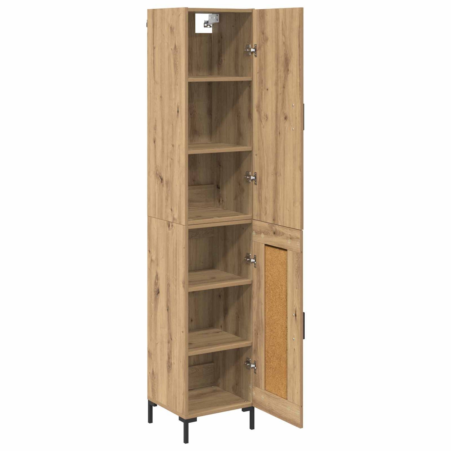 vidaXL Highboard Artisan Oak 69,5 x 34 x 180 εκ. Επεξεργασμένο ξύλο