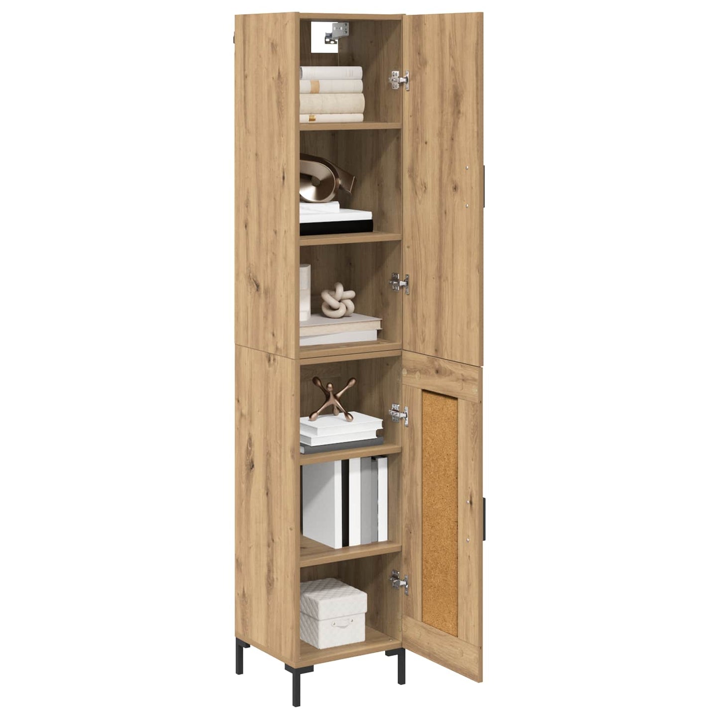 vidaXL Highboard Artisan Oak 69,5 x 34 x 180 εκ. Επεξεργασμένο ξύλο