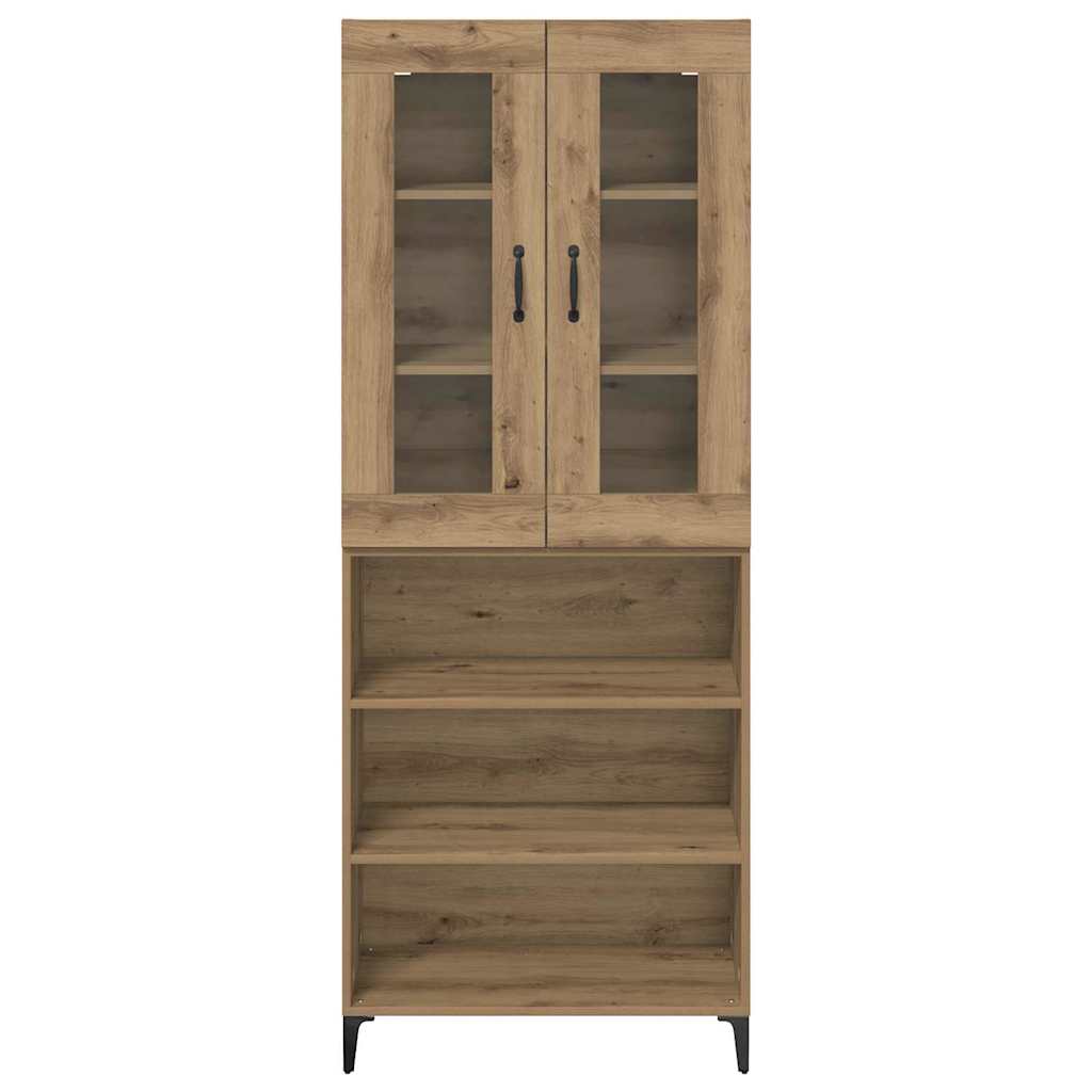 vidaXL Highboard Artisan Oak 69,5 x 34 x 180 εκ. Επεξεργασμένο ξύλο