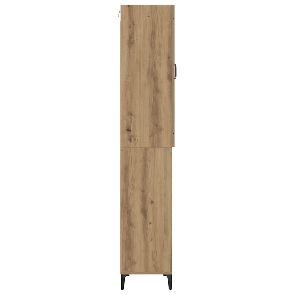 vidaXL Highboard Artisan Oak 69,5 x 34 x 180 εκ. Επεξεργασμένο ξύλο
