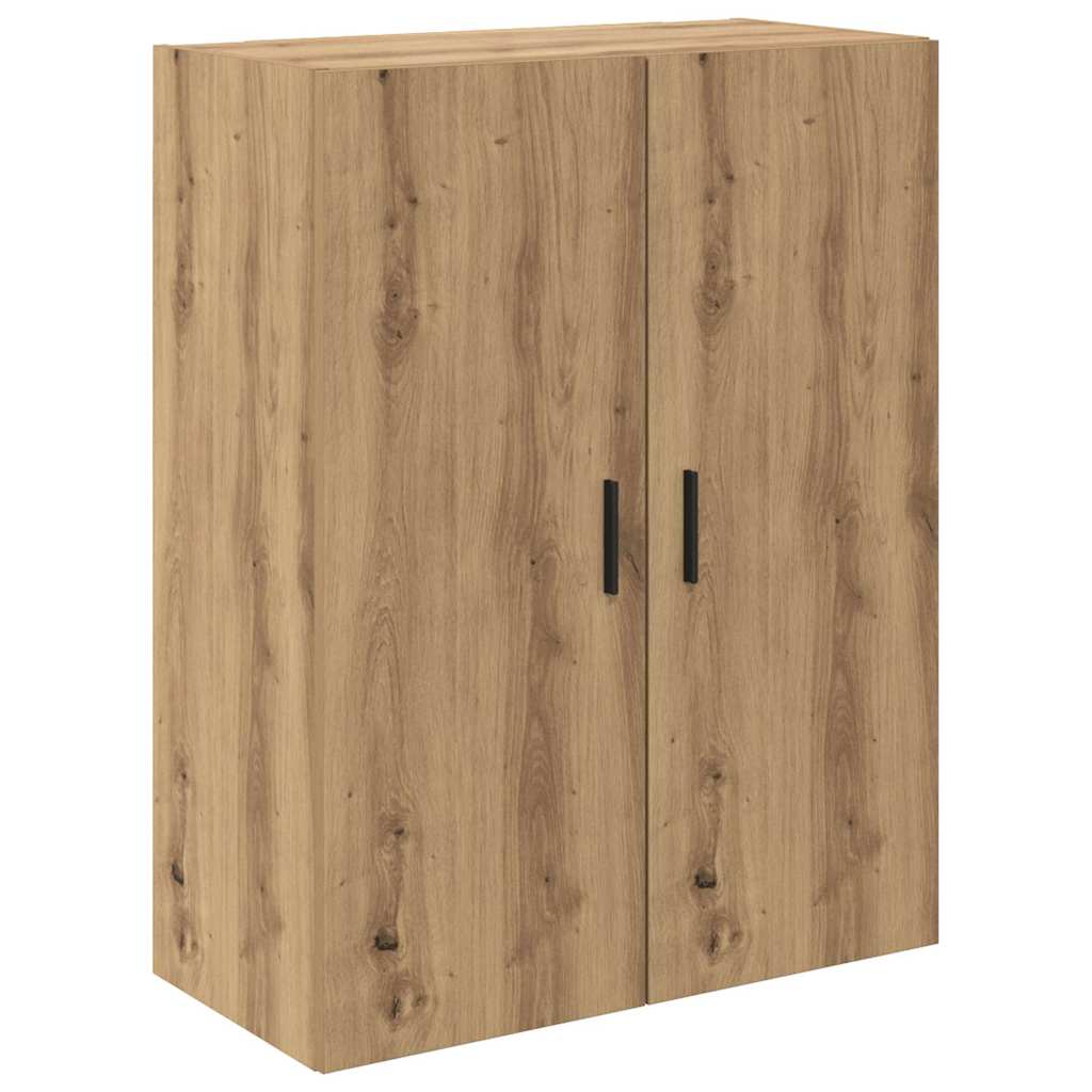 vidaXL Highboard με συρτάρι 2 pcs Artisan Oak Σύνθετο Ξύλο και Γυαλί