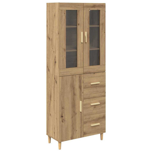 vidaXL Highboard Artisan Oak 69,5 x 34 x 180 εκ. Επεξεργασμένο ξύλο
