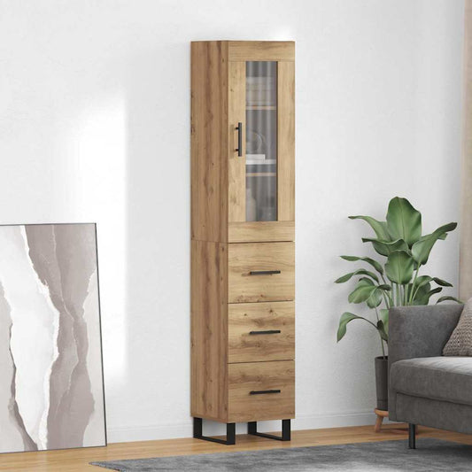 vidaXL Highboard Artisan Oak 69,5 x 34 x 180 εκ. Επεξεργασμένο ξύλο