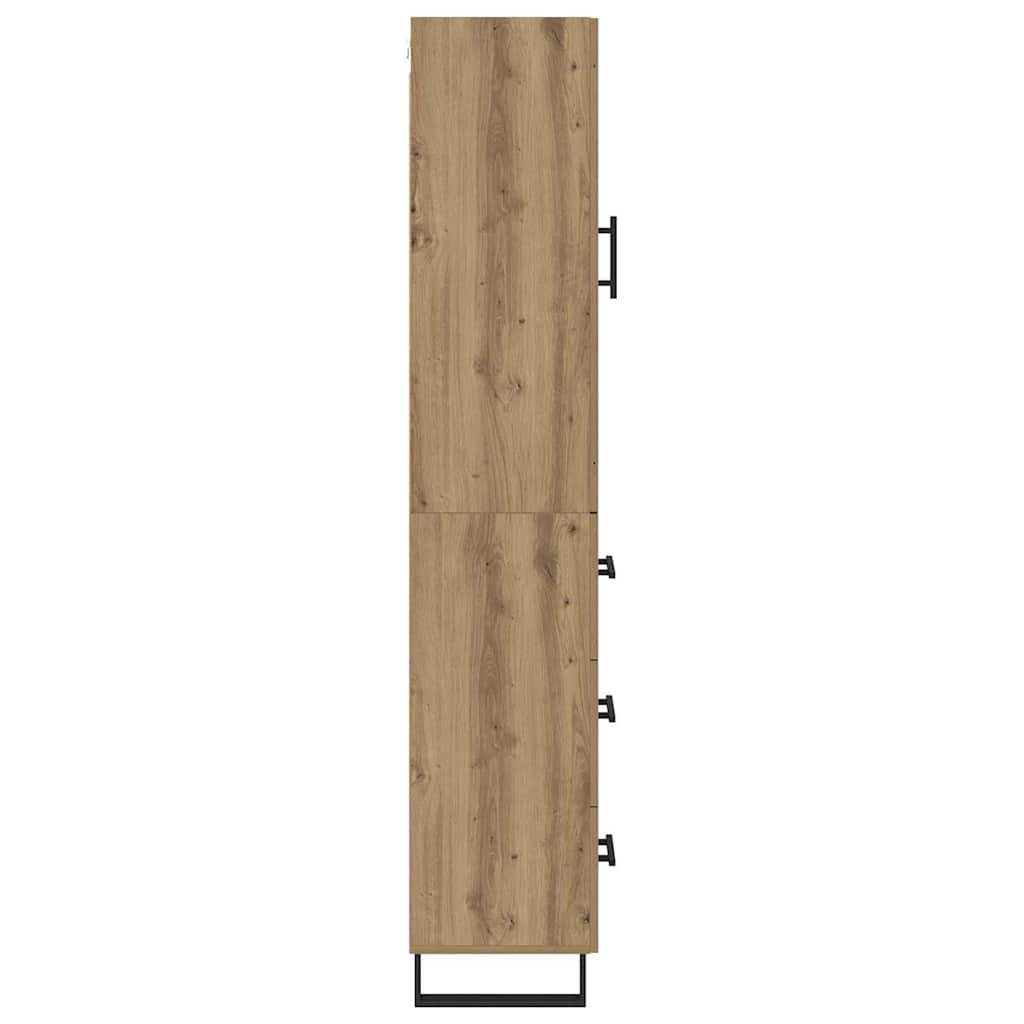 vidaXL Highboard Artisan Oak 69,5 x 34 x 180 εκ. Επεξεργασμένο ξύλο