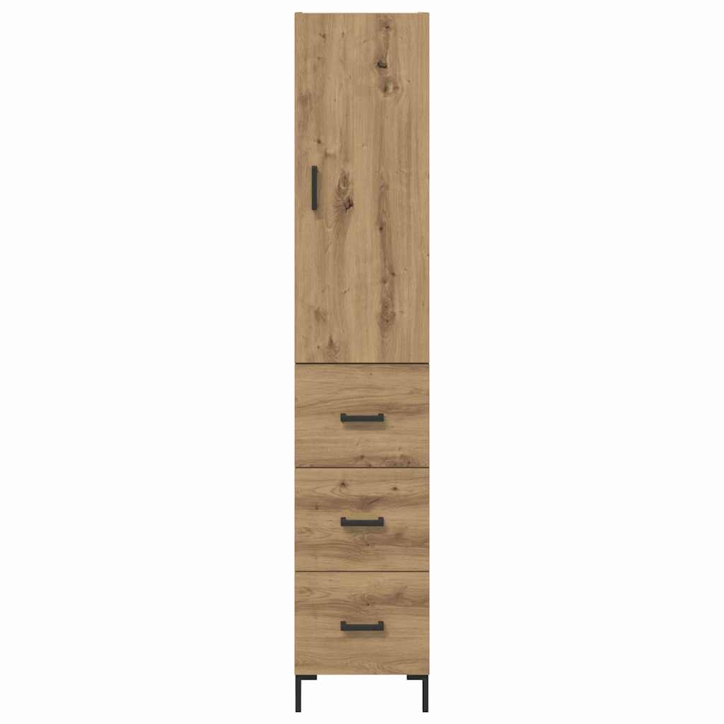 vidaXL Highboard Artisan Oak 69,5 x 34 x 180 εκ. Επεξεργασμένο ξύλο