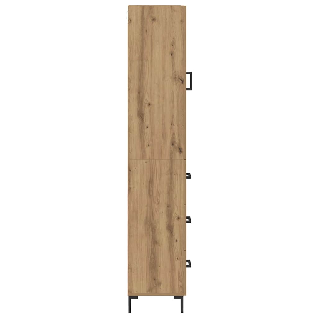 vidaXL Highboard Artisan Oak 69,5 x 34 x 180 εκ. Επεξεργασμένο ξύλο