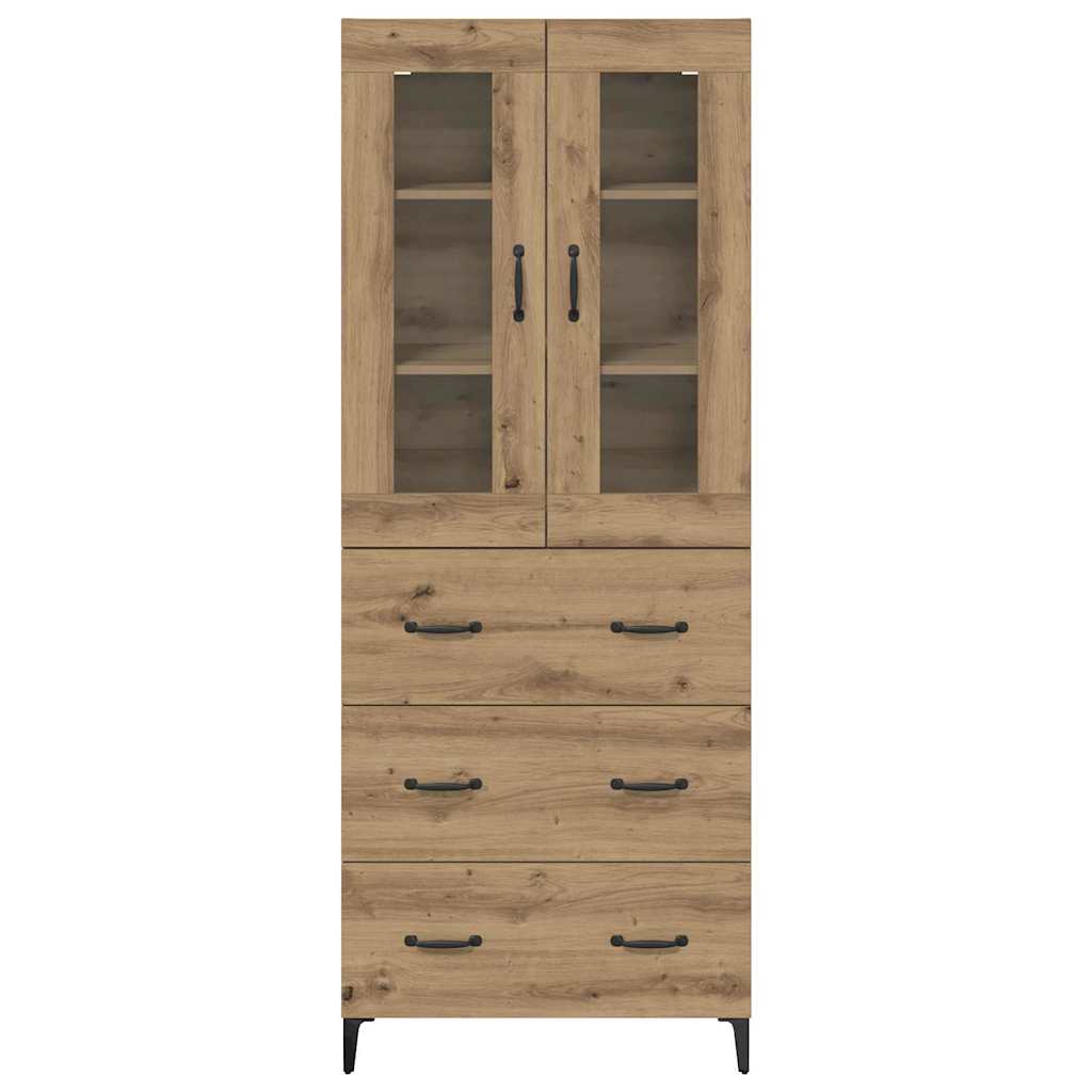 vidaXL Highboard Artisan Oak 69,5 x 34 x 180 εκ. Επεξεργασμένο ξύλο